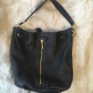 Elizabeth & James Leather Cynnie Drawstring Bag